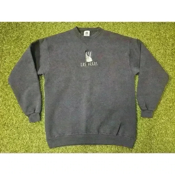 Vintage Las Vegas Nevada Crewneck Sweatshirt Mens XL Retro 90s Embroidered USA - Picture 1 of 9